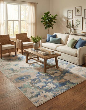 Blue Lotus Rug