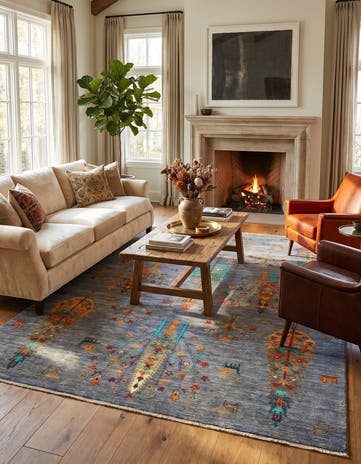 5' 10 x 7' 8 Hand Knotted Ariana Ziegler Rug