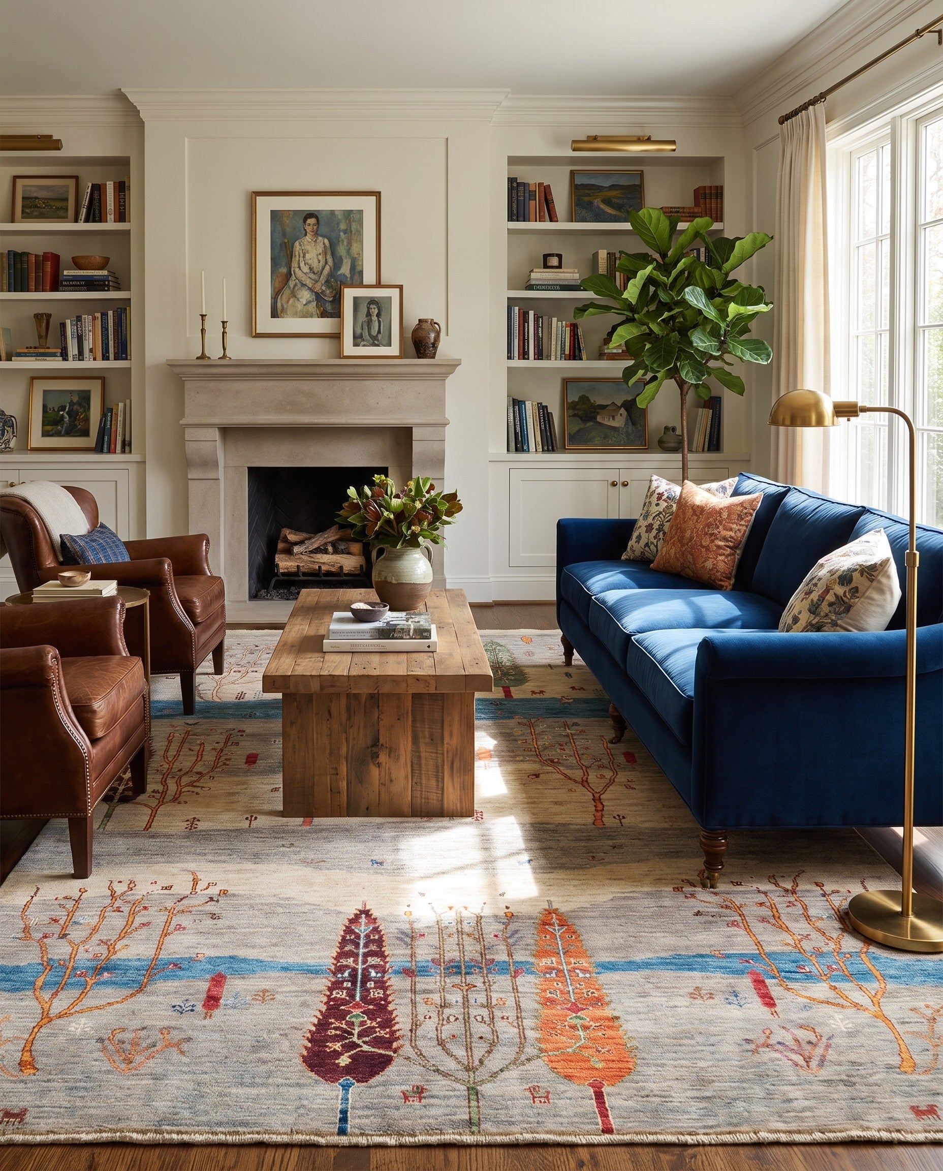 5' 11 x 8' 1 Hand Knotted Ariana Ziegler Rug