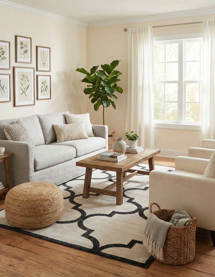 Detail image of 5' x 8' Trellis Rug