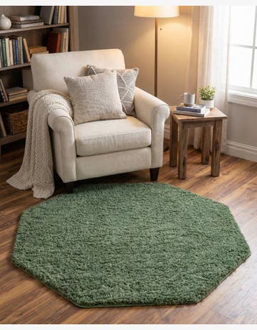 4' x 4' Everyday Shag Octagon Rug