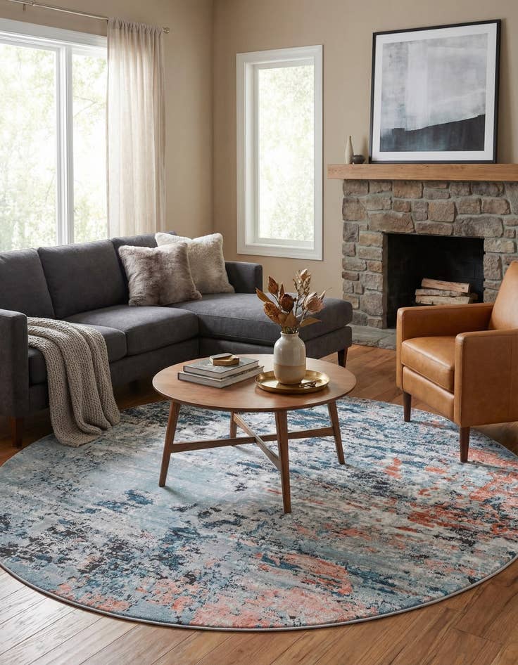 Detail image of 6' x 6' Leipzig Round Rug