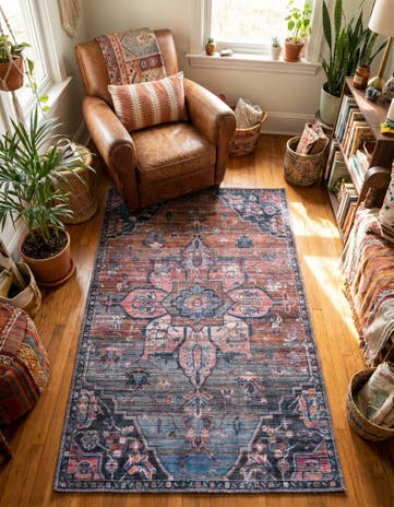 3' 3 x 5' 3 Washable Nostalgia Rug