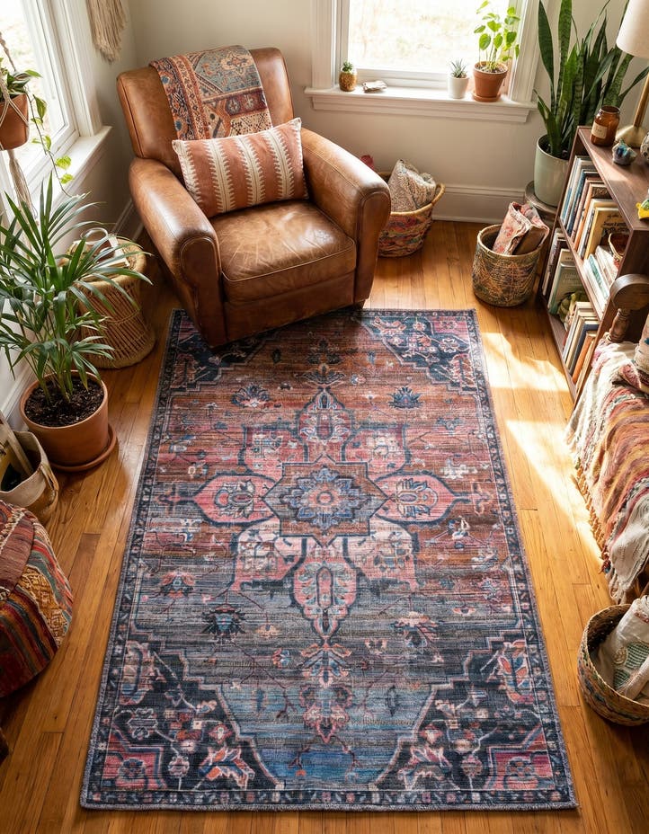 3' 3 x 5' 3 Washable Nostalgia Rug