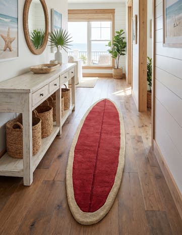 2' x 9' Hand Tufted Wool Runner Rug