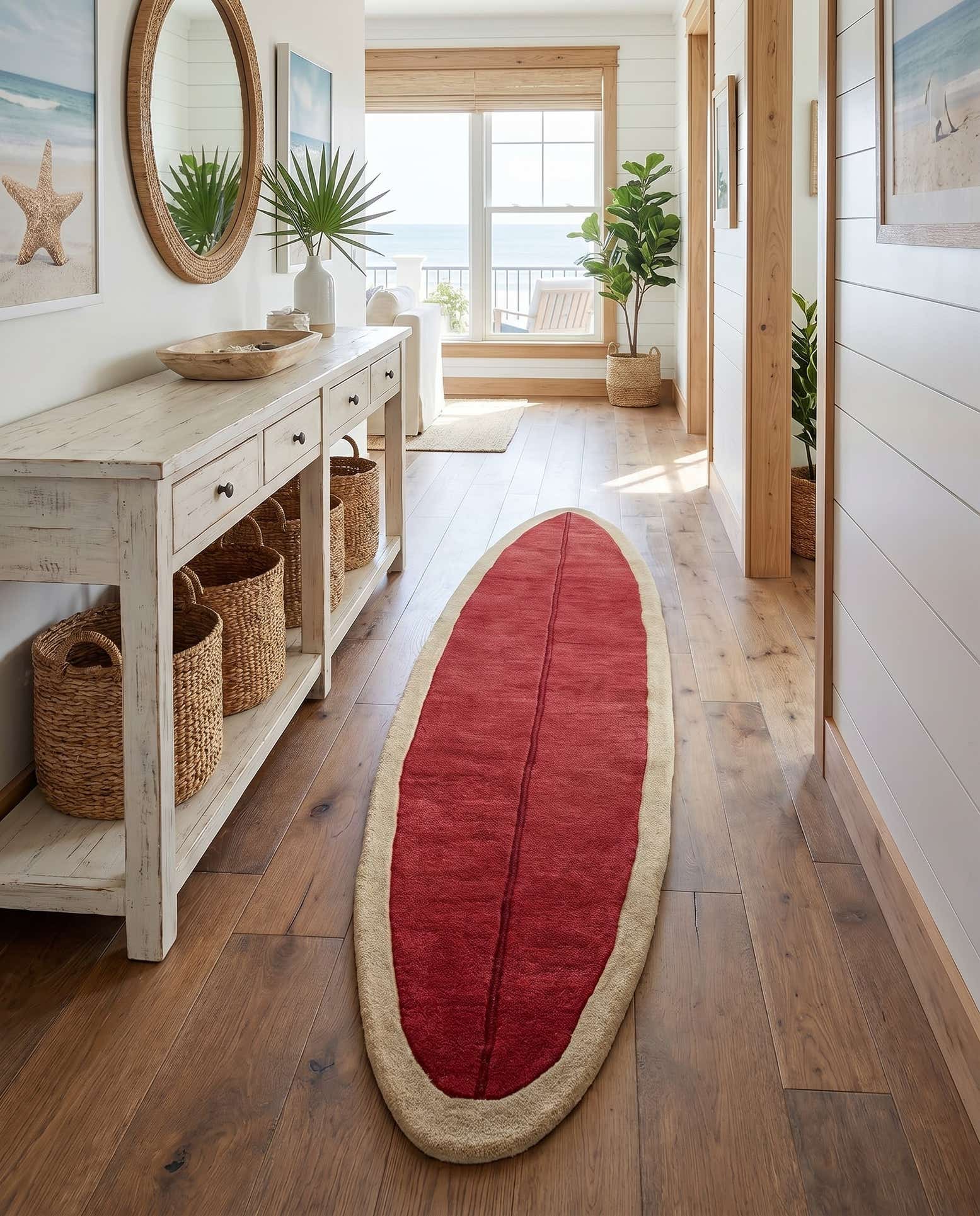 2' x 9' Hand Tufted Wool Runner Rug