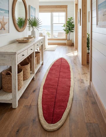 2' x 9' Hand Tufted Wool Runner Rug