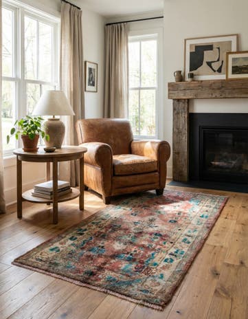 2' 9 x 5' 3 Hand Knotted Ultra Vintage Persian Wool Rug