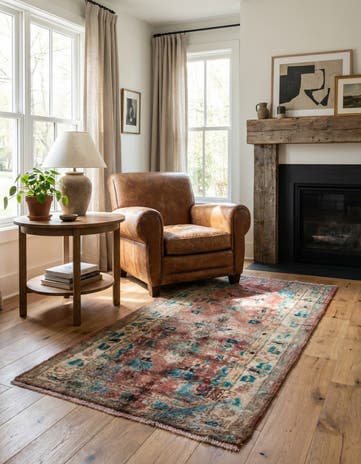 2' 9 x 5' 3 Hand Knotted Ultra Vintage Persian Wool Rug