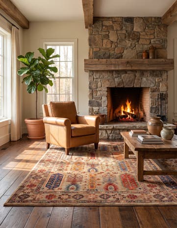 4' x 6' 5 Hand Knotted Ariana Ziegler Rug