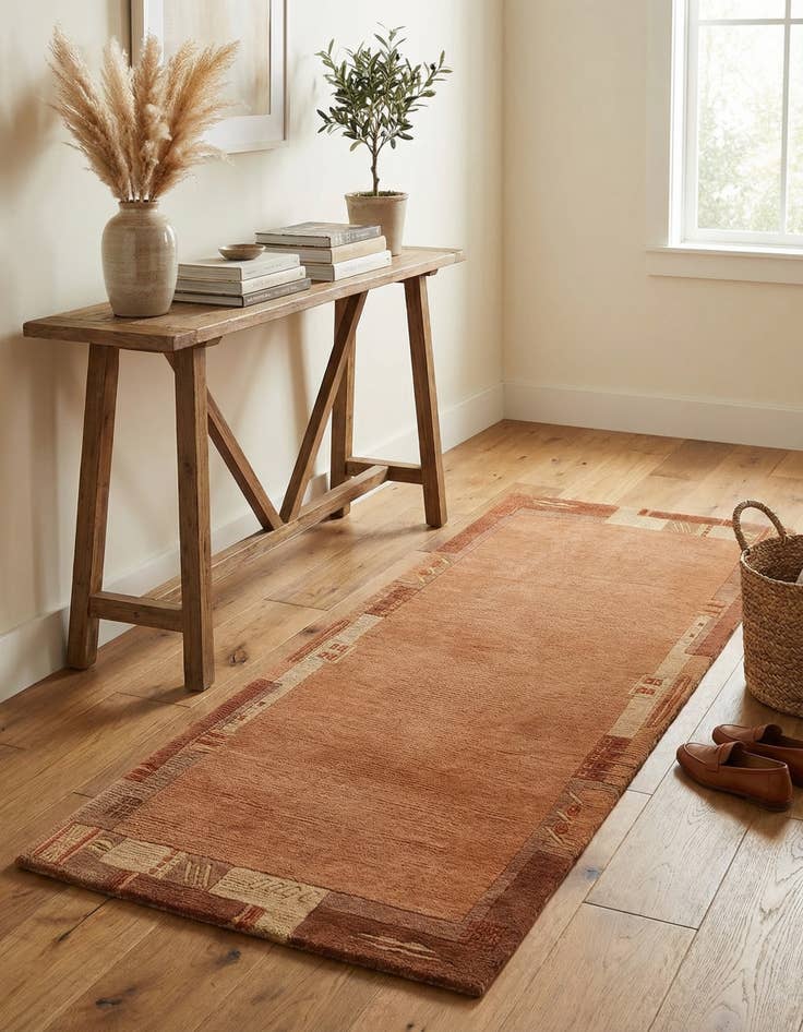 Detail image of 2' 4 x 4' 7 Hand Knotted Nepal Wool Rug