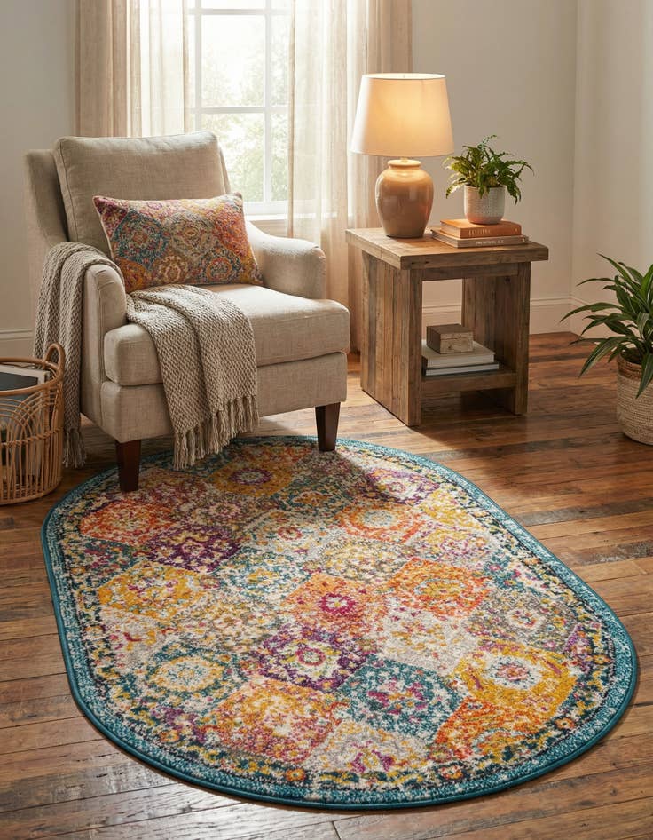 Detail image of  3' x 5' 3 Madeline Oval Rug