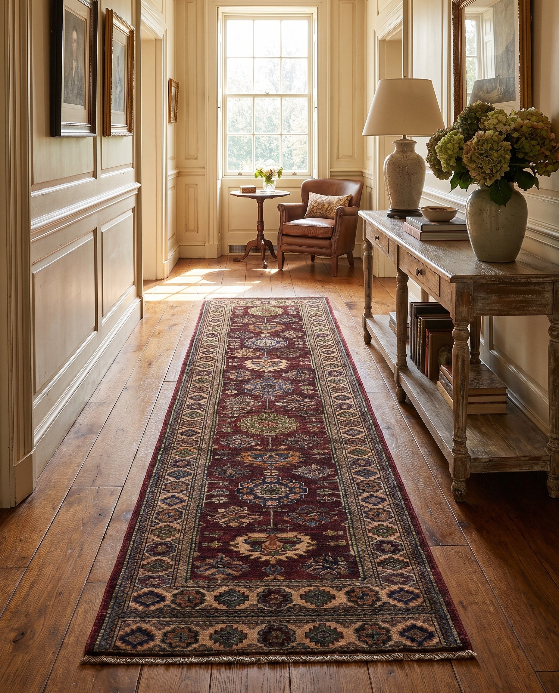 2' 6 x 10' Hand Knotted Kazak Runner Rug