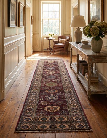 2' 6 x 10' Hand Knotted Kazak Runner Rug