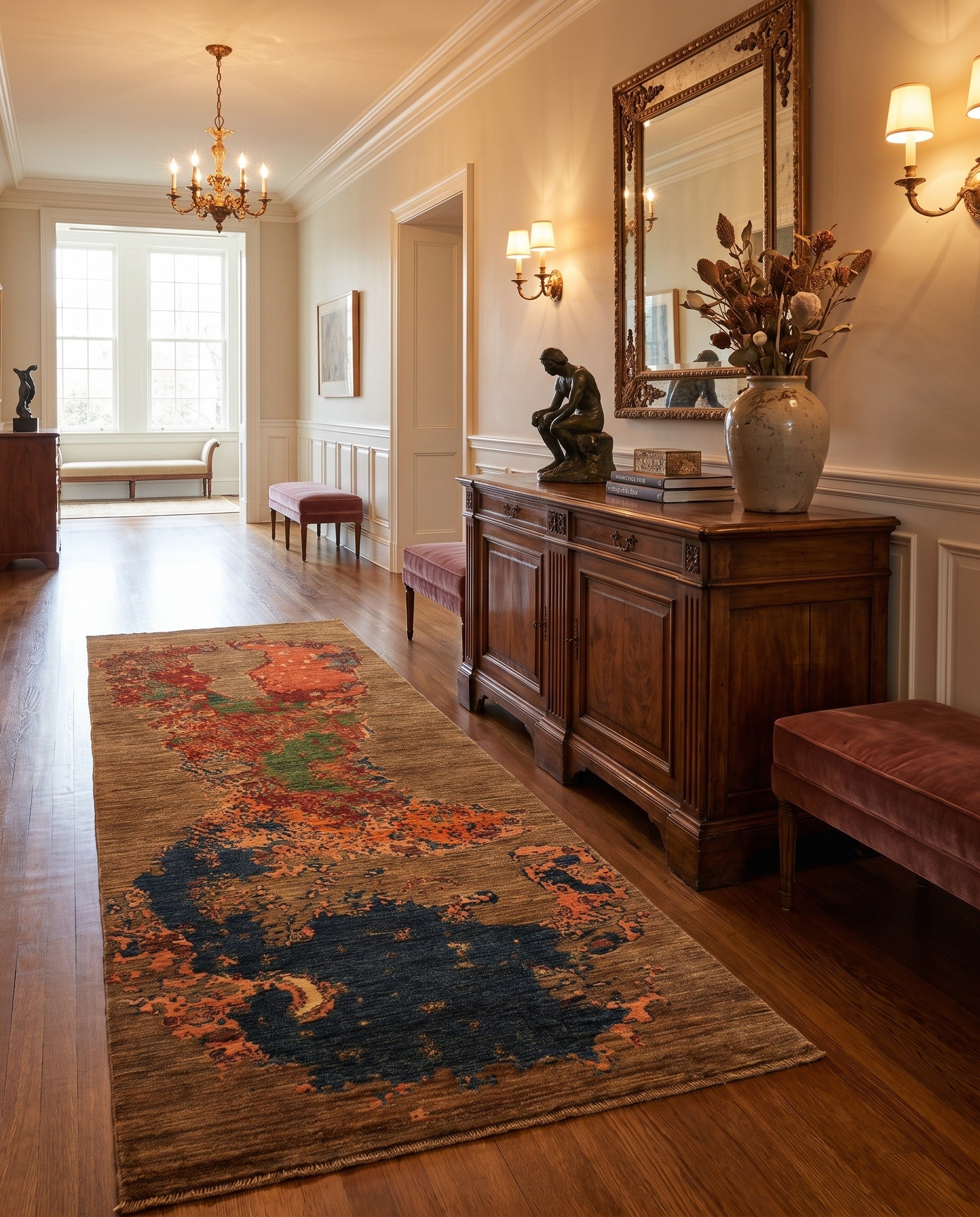 2' 9 x 8' 2 Hand Knotted Ariana Ziegler Runner Rug