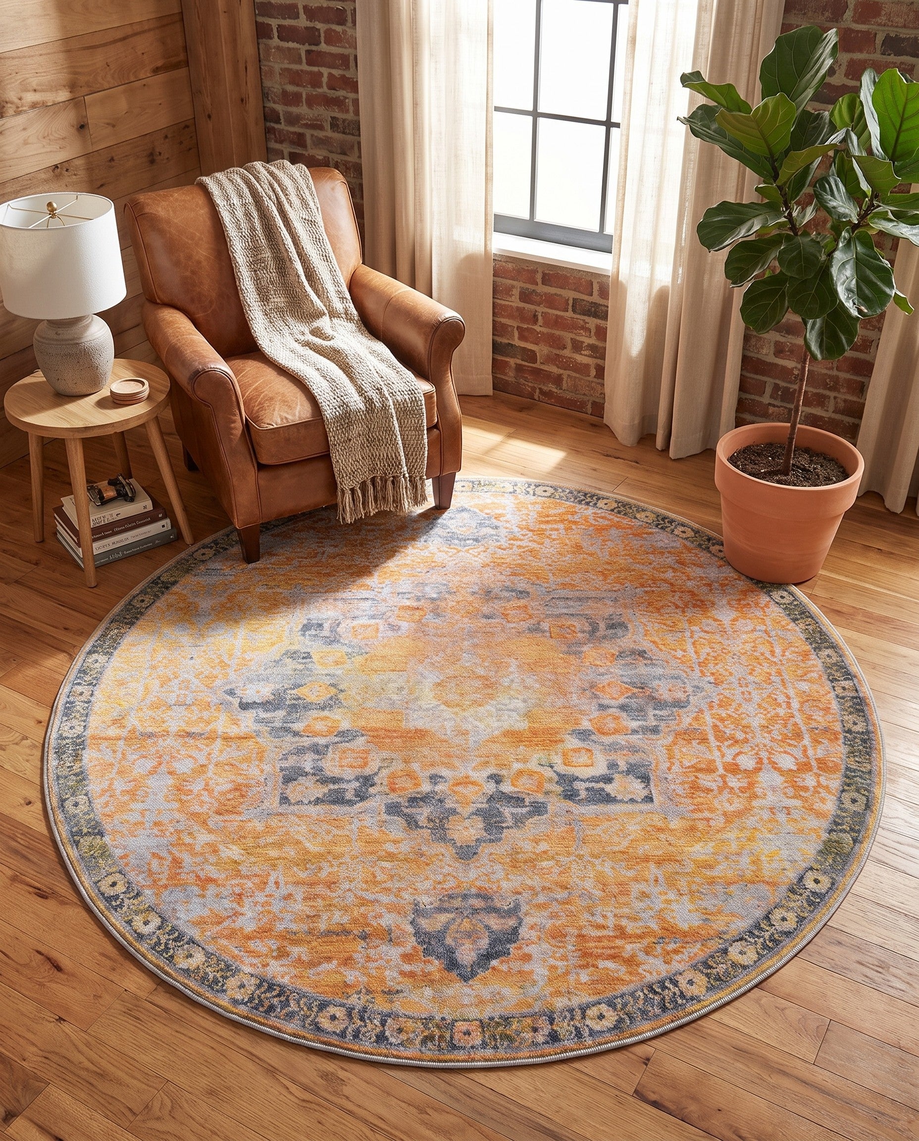 155cm x 155cm Renaissance Round Rug