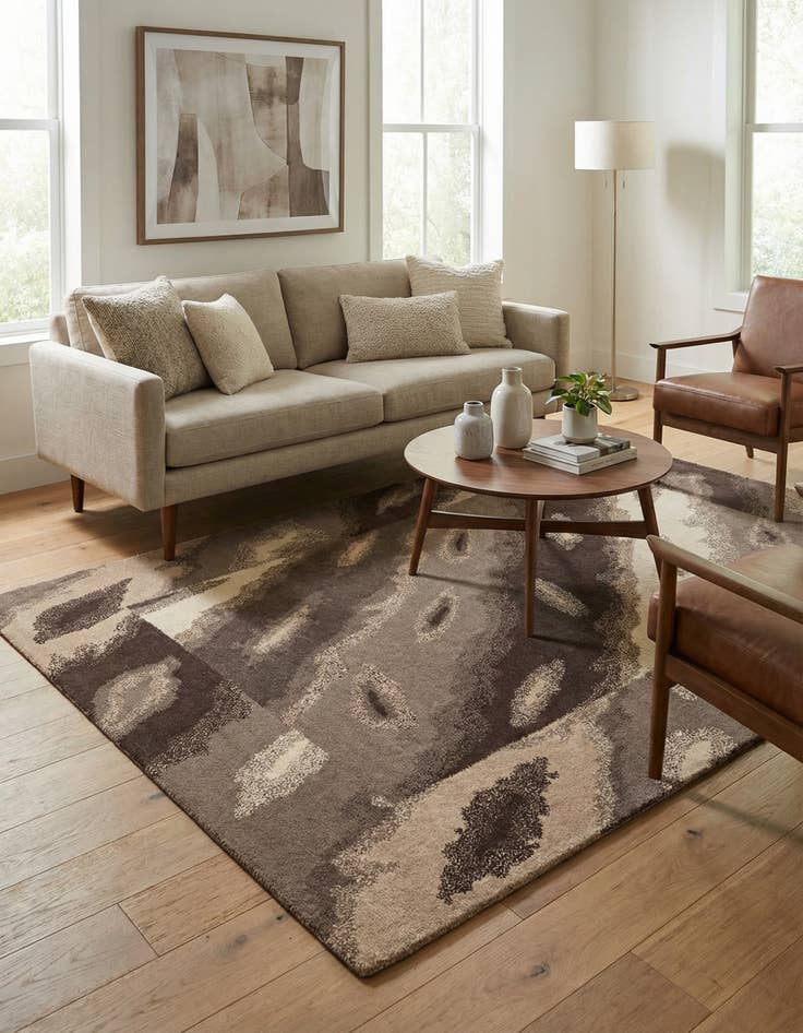 Detail image of 4' x 5' 11 Hand Knotted Nepal Wool Rug