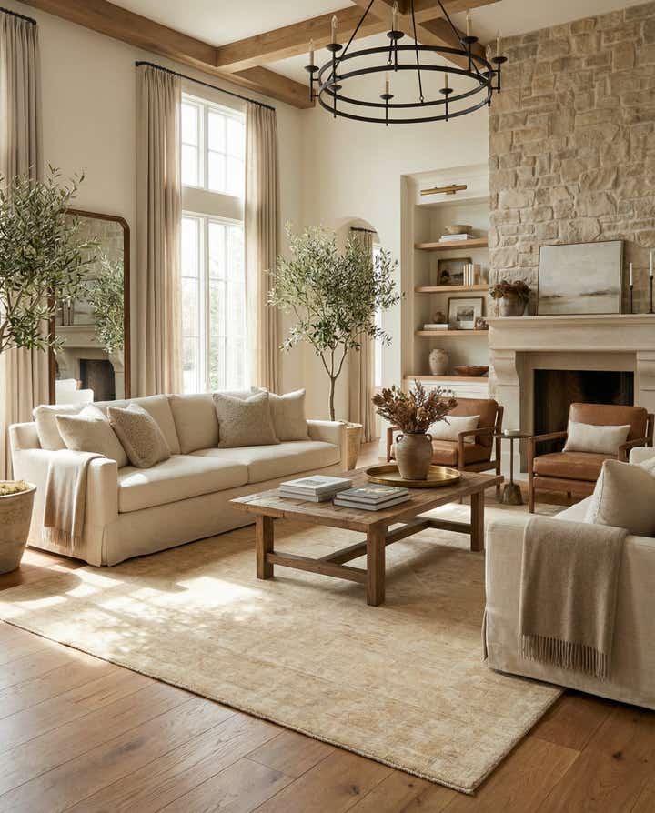 8' 3 x 9' 10 Hand Knotted Oushak Wool Rug