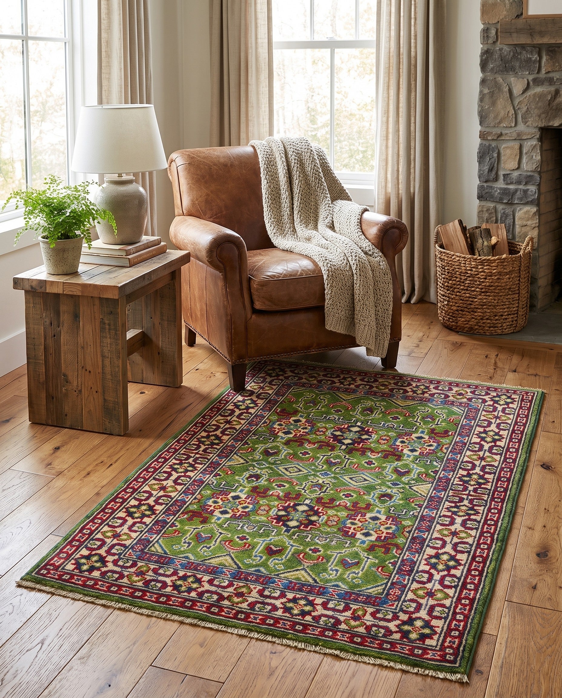 2' 9 x 4' 2 Hand Knotted Kazak Rug