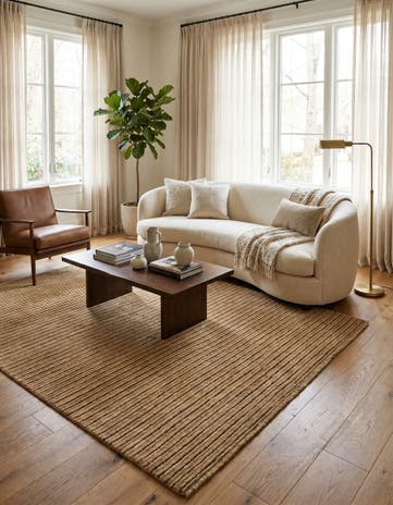 4' 1 x 6' 1 Hand Knotted Modern Ziegler Wool Rug