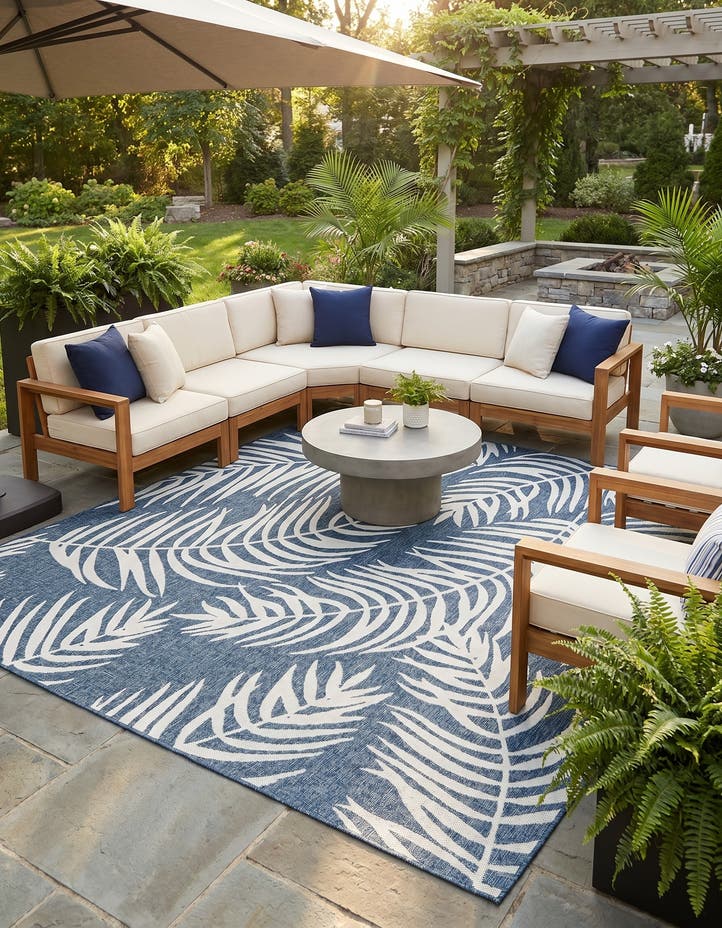 10' x 10' Easy-Clean Botanical Indoor / Outd...