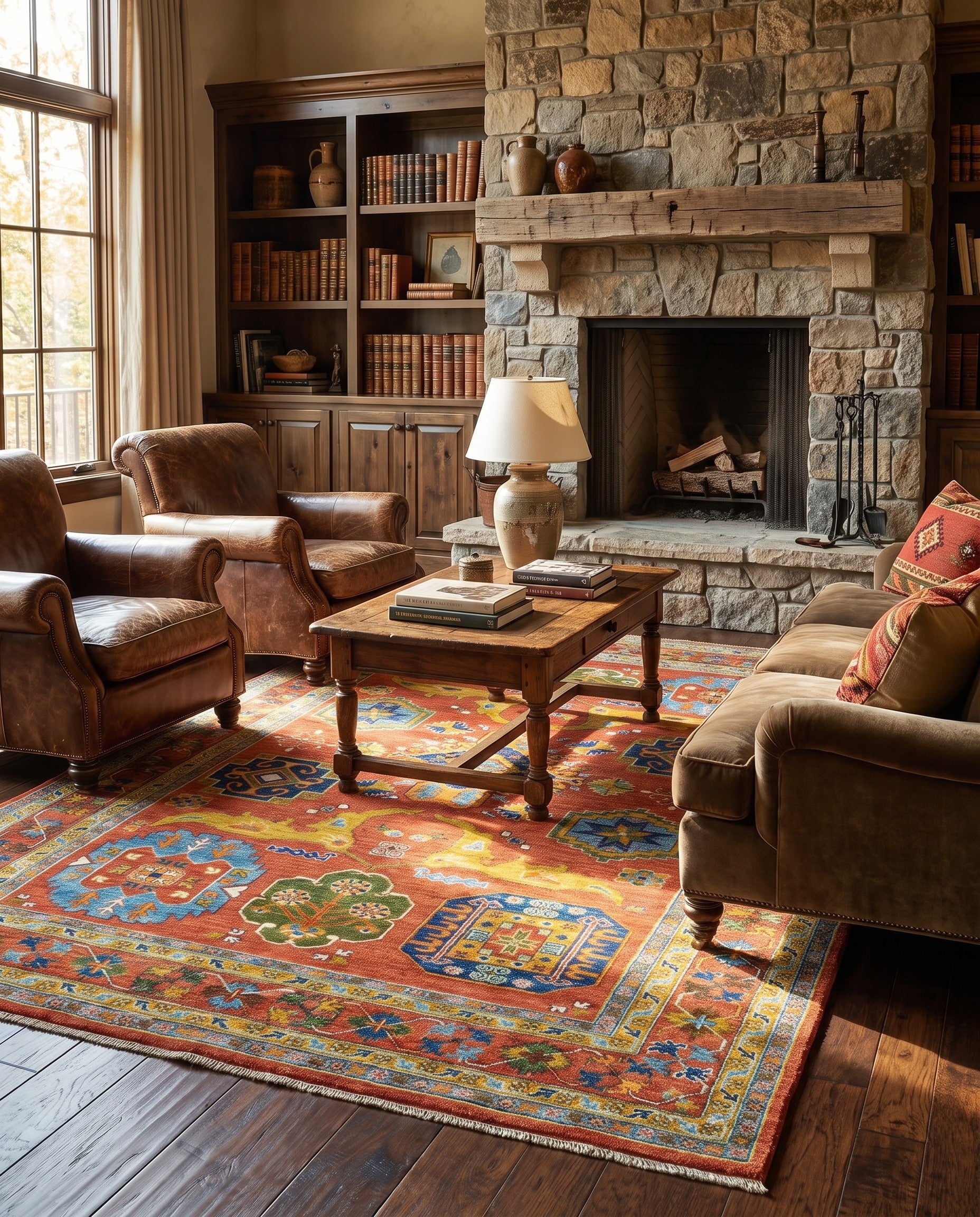 6' 9 x 9' 9 Hand Knotted Kazak Rug