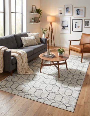 5' x 8' Lattice Trellis Rug