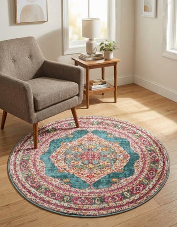 3' 3 x 3' 3 Santiago Round Rug