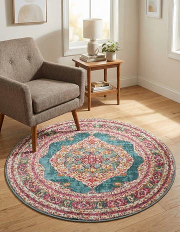 3' 3 x 3' 3 Santiago Round Rug