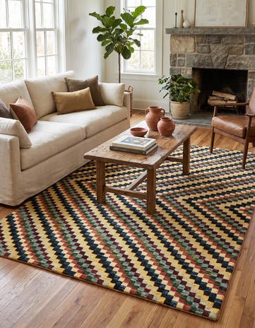 5' x 6' 7 Hand Knotted Kashkuli Gabbeh Oriental Wool Rug