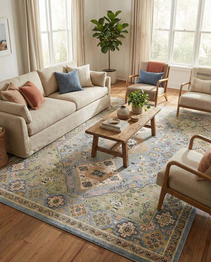 Detail image of 7' 10 x 10' Kamala Washable Rug