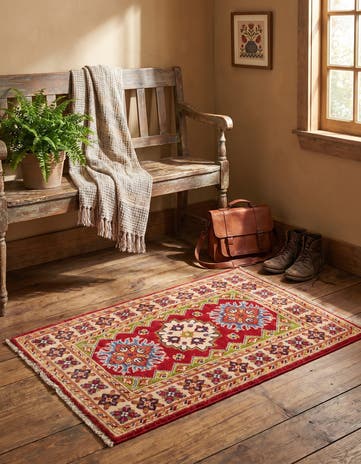 2' x 3' Hand Knotted Kazak Rug