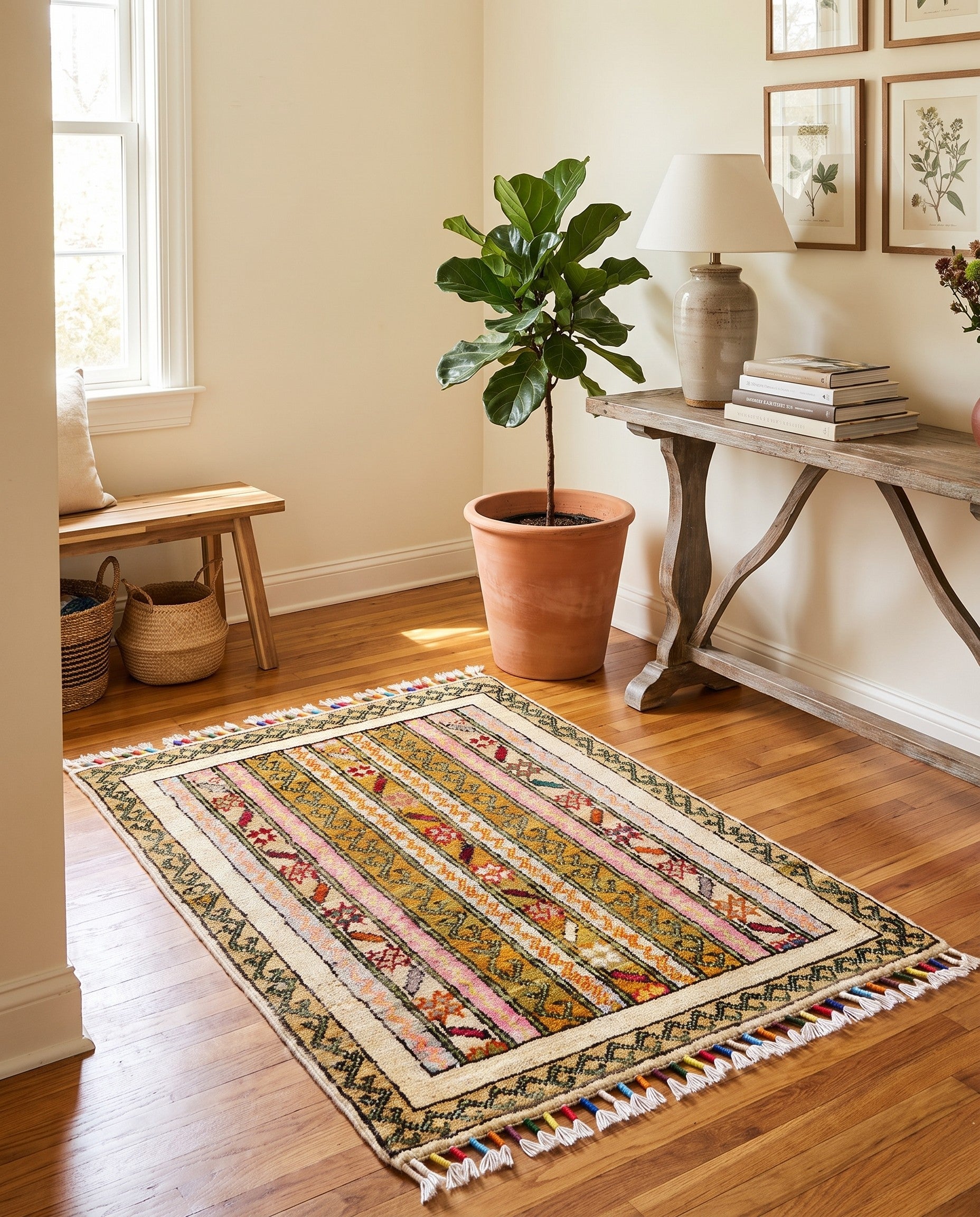 2' x 2' 11 Hand Knotted Modern Ziegler Rug