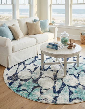 7' x 7' Ariel Round Rug