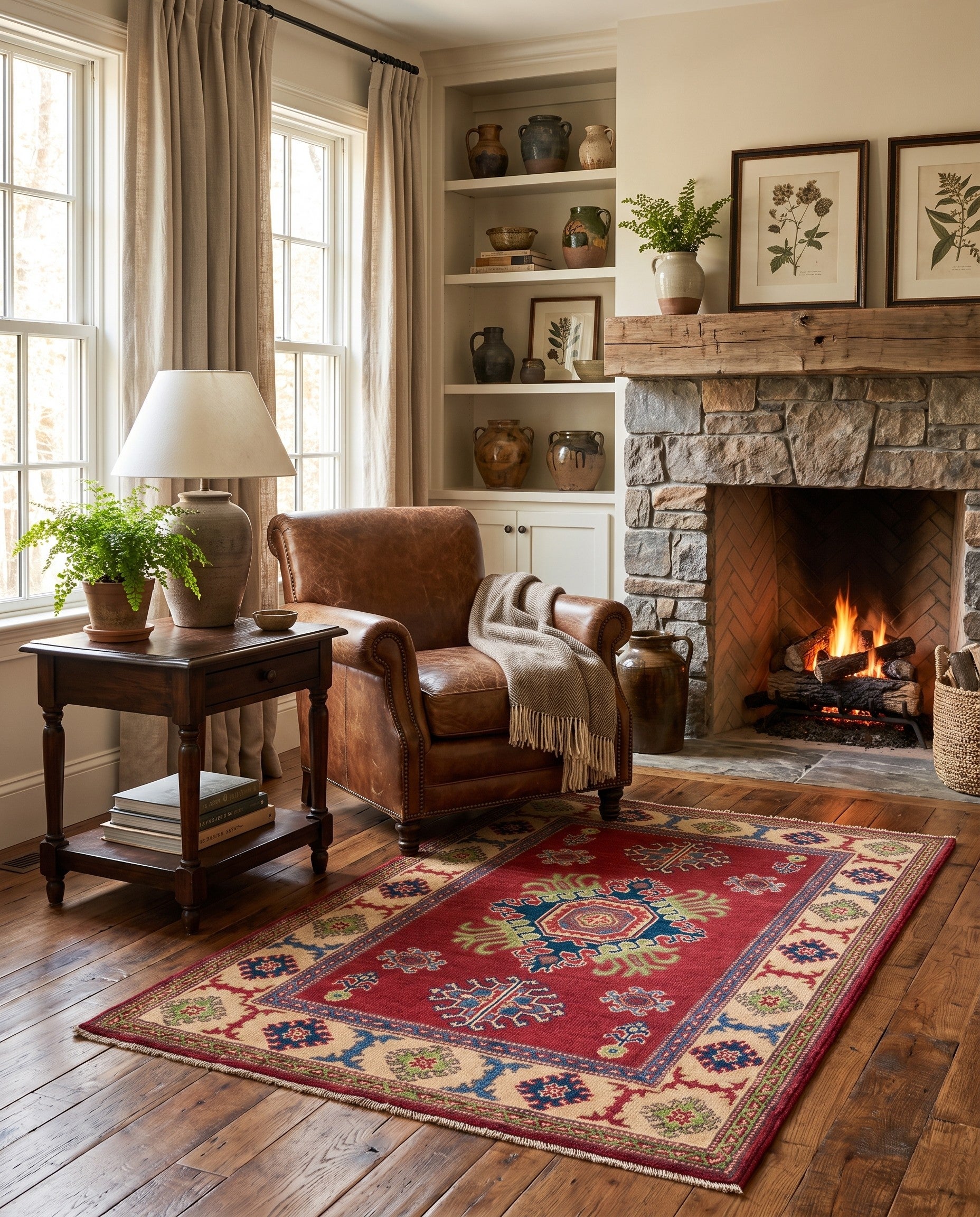 2' 9 x 4' 2 Hand Knotted Kazak Rug