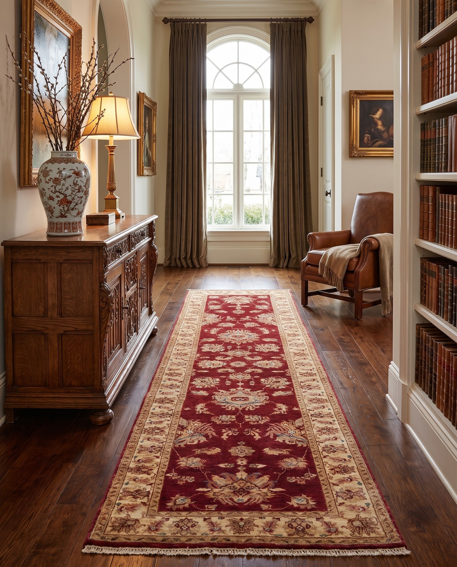 2' 9 x 10' 2 Hand Knotted Ziegler Runner Rug