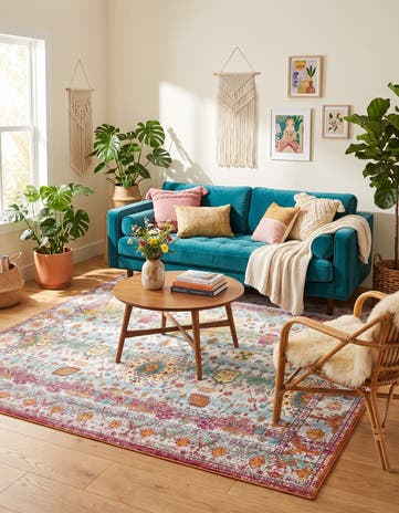 Light Green Alexis Square Rug