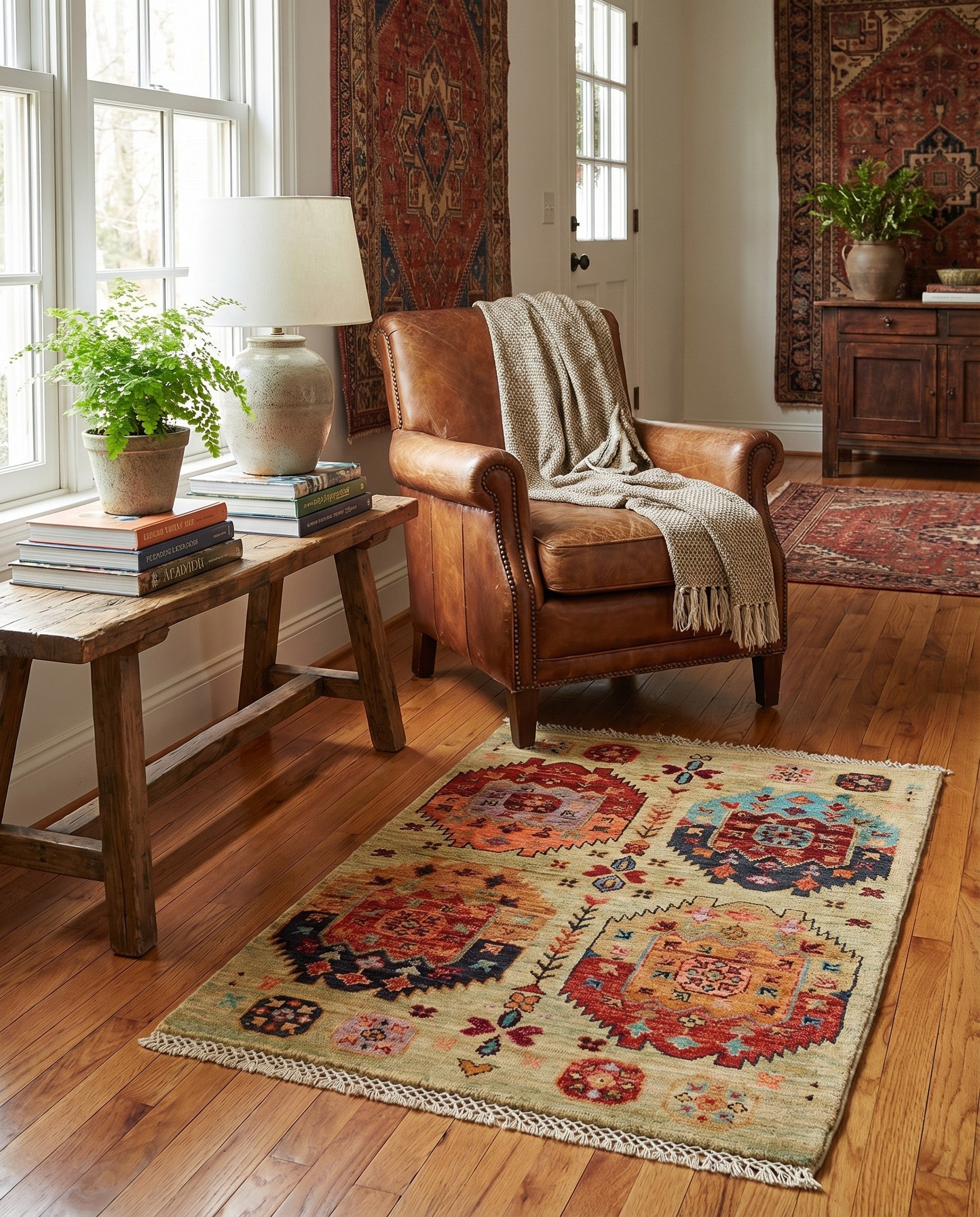 2' x 3' 2 Hand Knotted Ariana Ziegler Rug