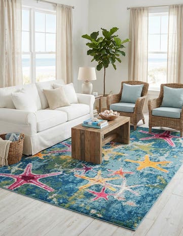 10' x 14' 1 Washable Amalfi Rug