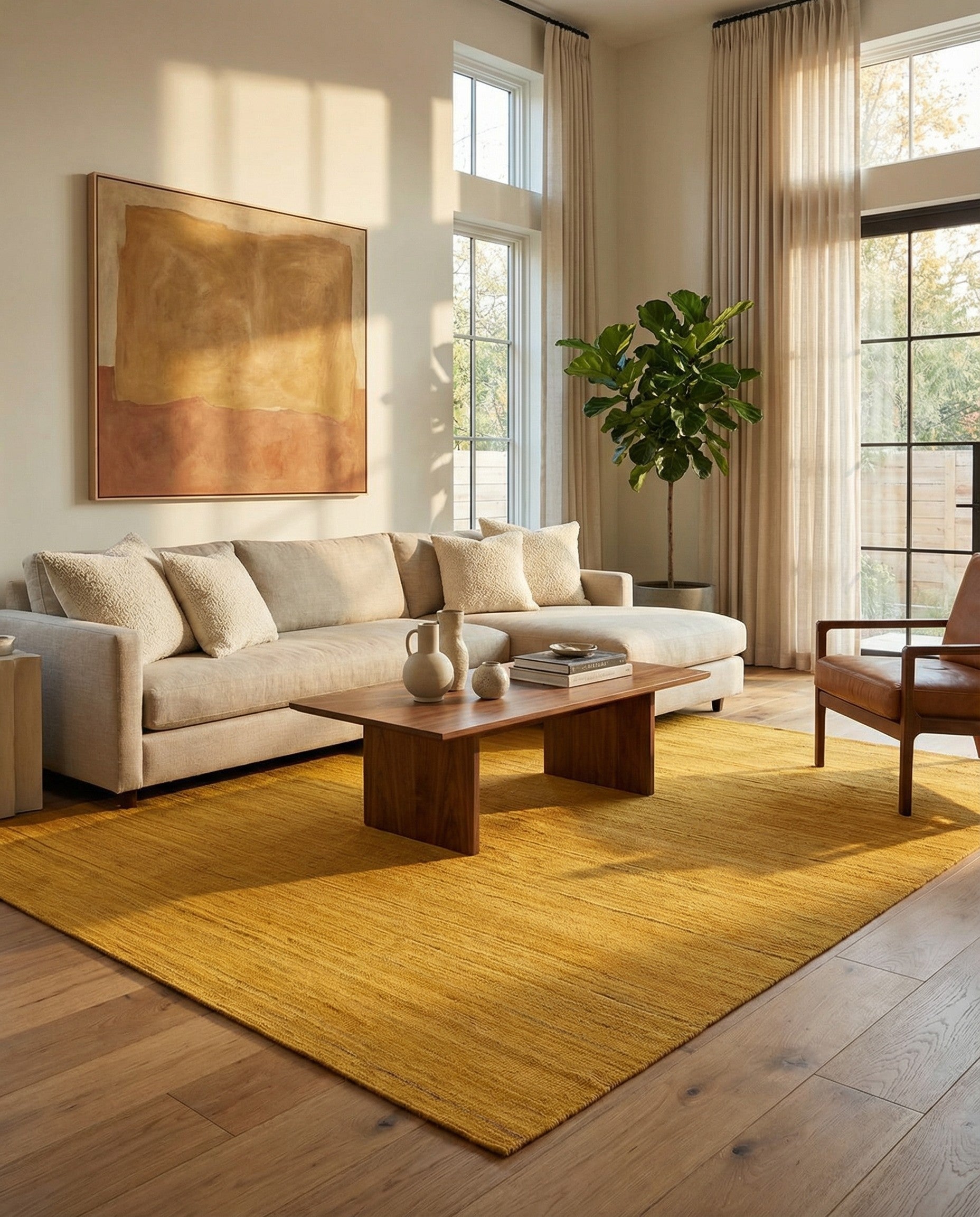 6' 8 x 9' 5 Hand Woven Kilim Modern Wool Rug