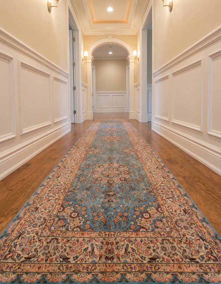 Detail image of 6' 8 x 9' 9 Tabriz Wool Runner Rug