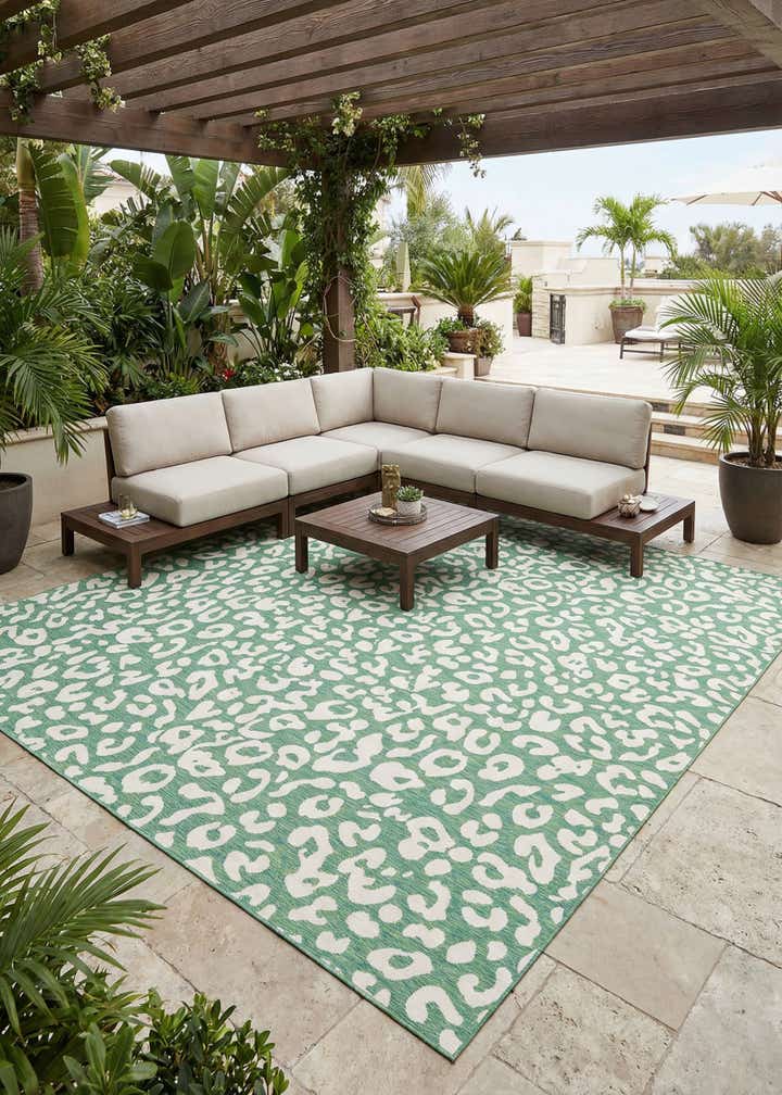 12' x 12' Easy-Clean Safari Indoor / Outdoor Square Rug