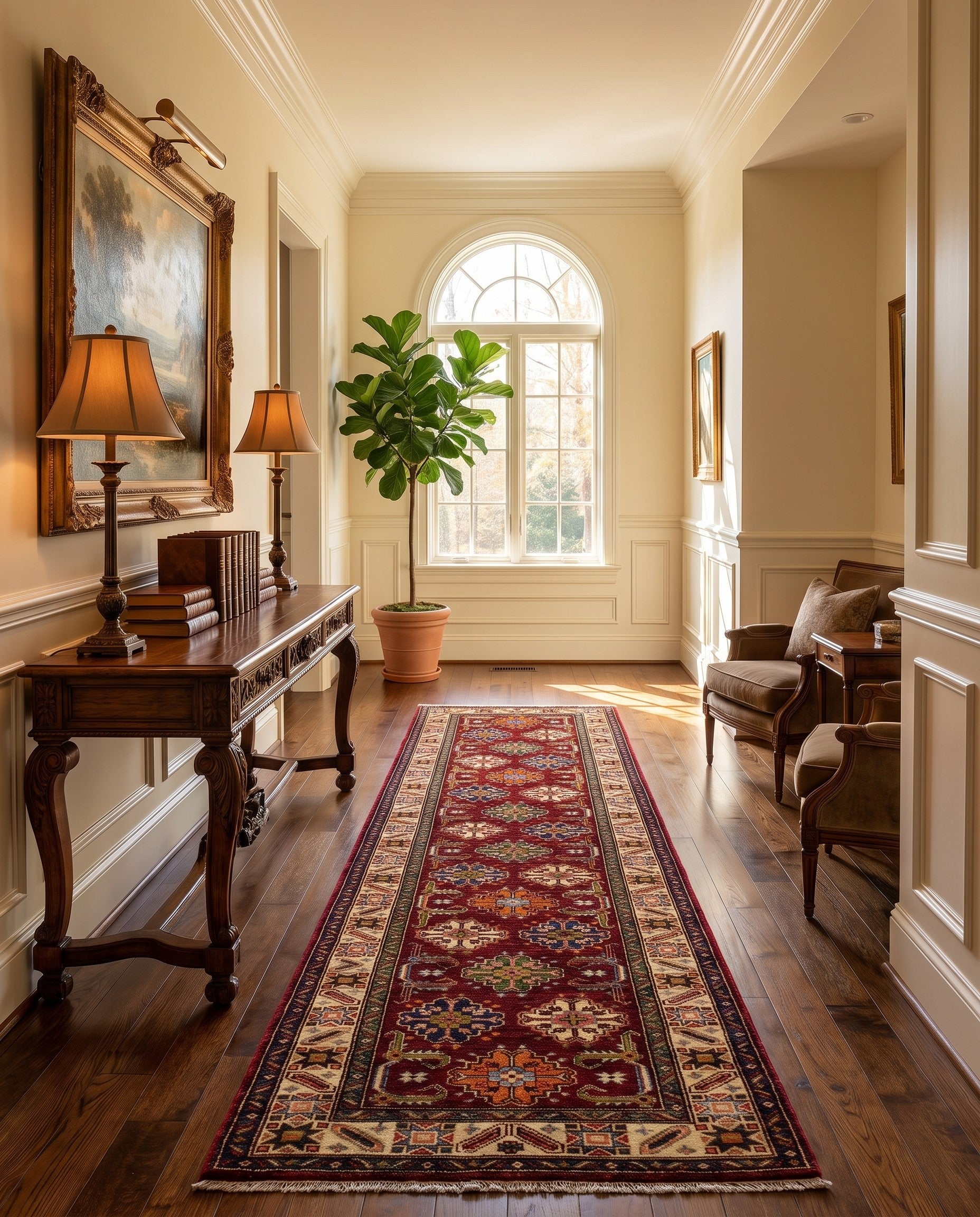 2' 9 x 9' 10 Hand Knotted Kazak Runner Rug