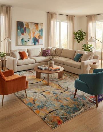 10' 6 x 16' 5 Washable Theia Rug