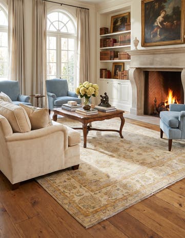 8' x 9' 11 Hand Knotted Ziegler Rug