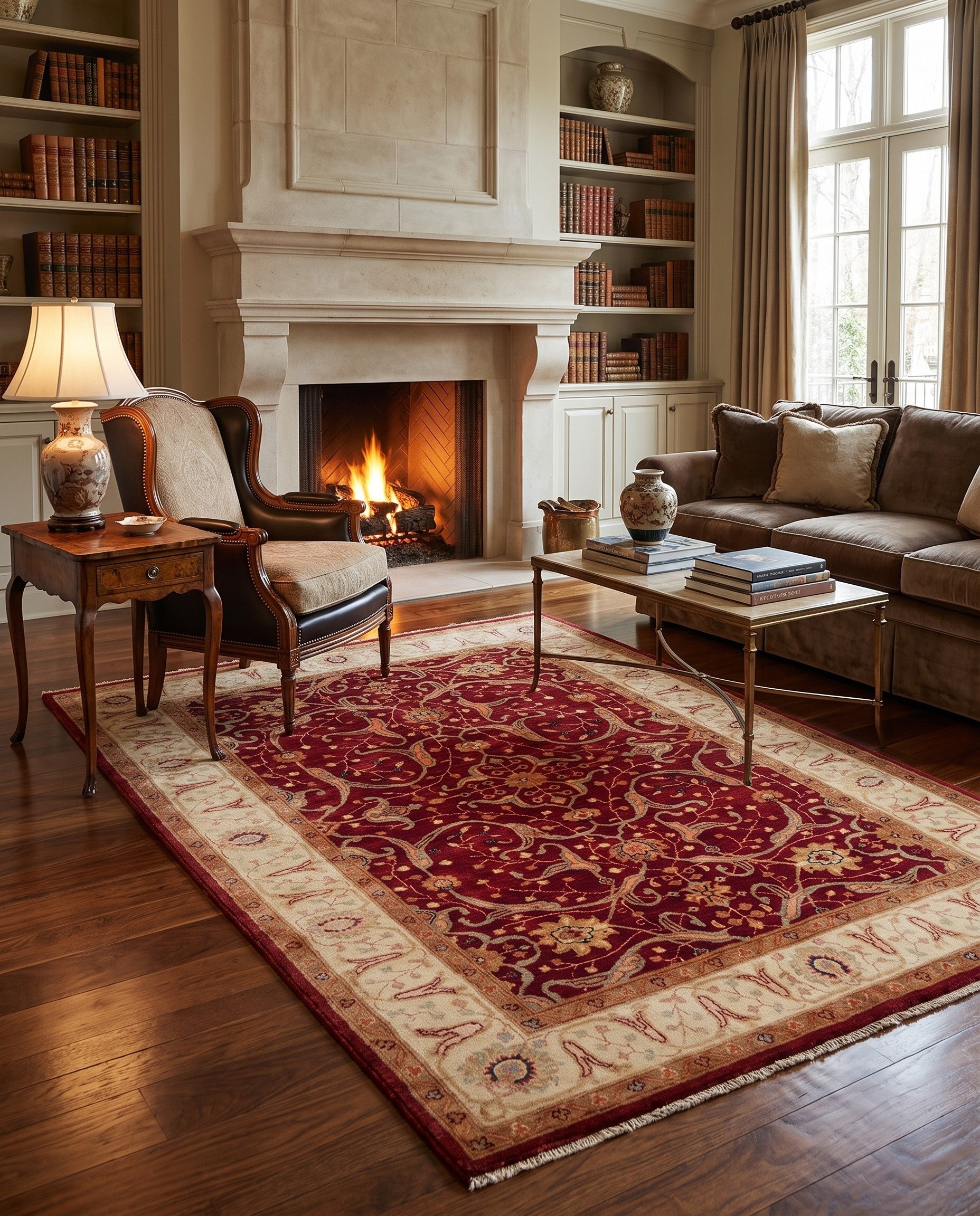 5' x 6' 11 Hand Knotted Ziegler Rug