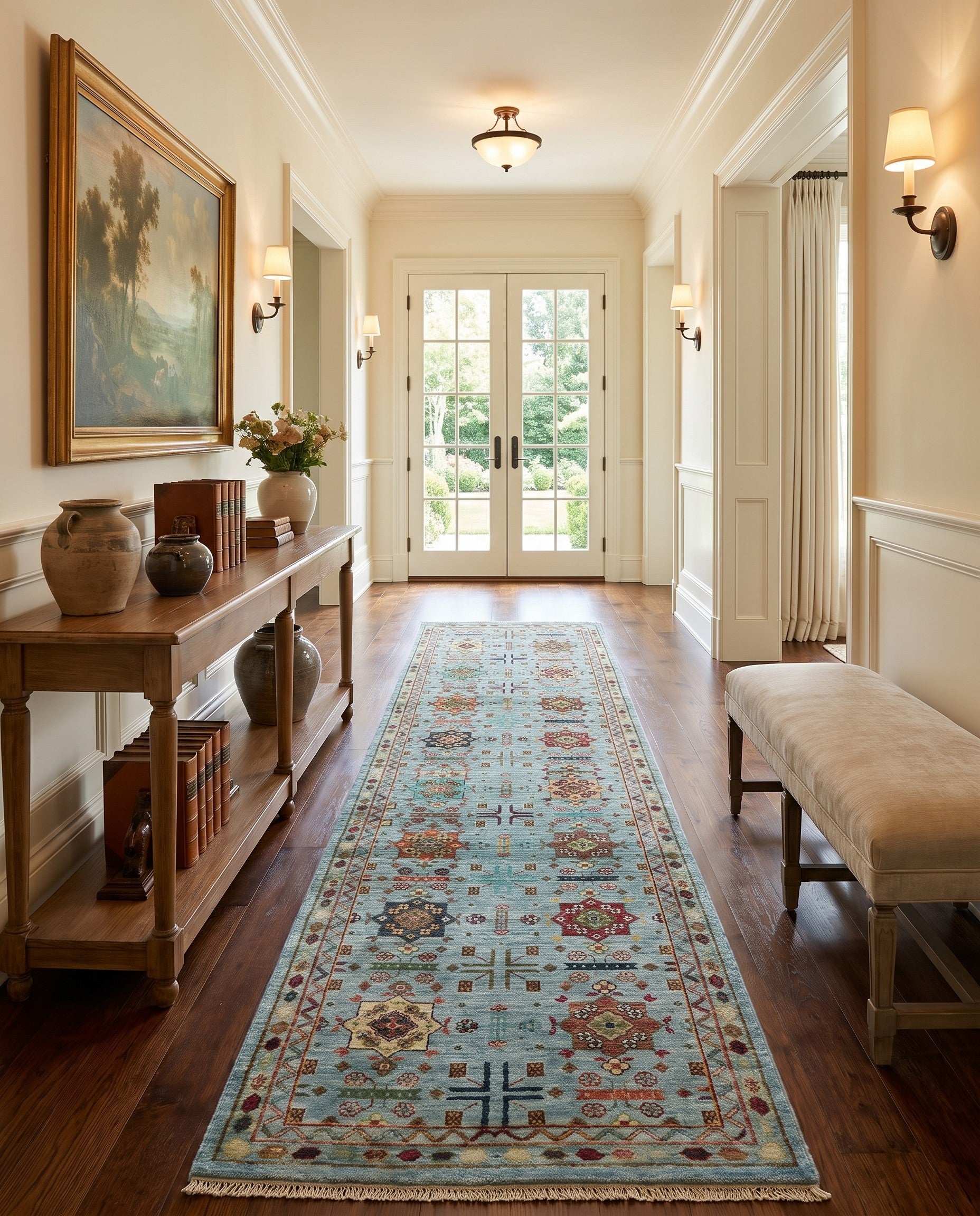 2' 8 x 10' 1 Hand Knotted Ariana Ziegler Runner Rug