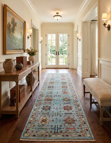 2' 8 x 10' 1 Hand Knotted Ariana Ziegler Runner Rug