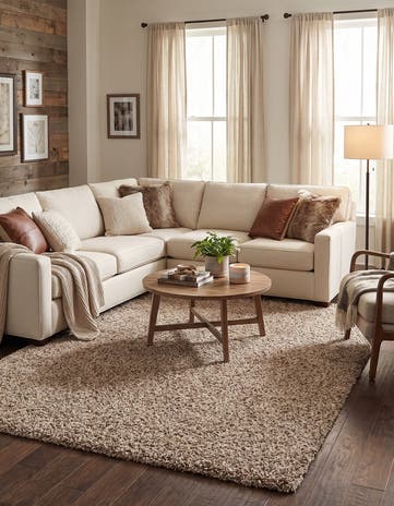 7' x 10' Solid Shag Rug