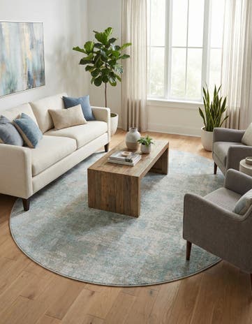 8' x 10' Lotus Oval Rug